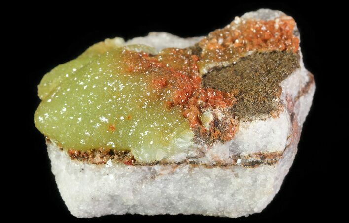Gemmy, Yellow-Green Adamite Crystals - Durango, Mexico #65303